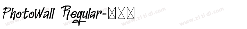 PhotoWall Regular字体转换